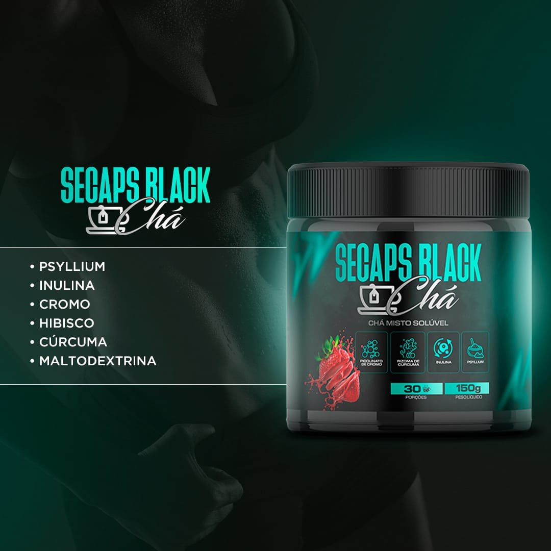 Composição Nutricional SecapsBlack Chá